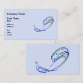 Fraktal - Delphin Visitenkarte (Vorne/Hinten)