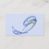 Fraktal - Delphin Visitenkarte (Rückseite)