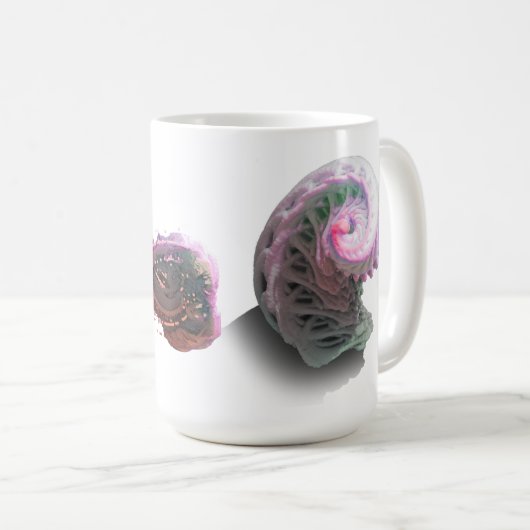 Fraktal der Energie-3D Kaffeetasse (VorderseiteRechts)