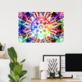 Fraktal der Funkfrequenzen Poster (Heimbüro)