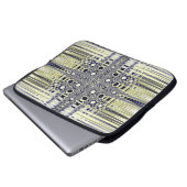 Fraktal der optischen Illusion Laptopschutzhülle (Vorne Knopf)