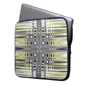 Fraktal der optischen Illusion Laptopschutzhülle (Vorderseite Links)