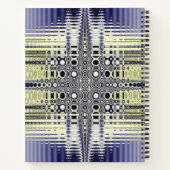 Fraktal der optischen Illusion Notizblock (Rückseite)