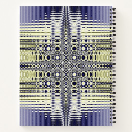 Fraktal der optischen Illusion Notizblock (Rückseite)