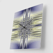 Fraktal der optischen Illusion Quadratische Wanduhr (Winkel)