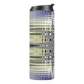 Fraktal der optischen Illusion Thermosbecher (Nach links gedreht)