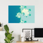 Fraktal der Pilze Poster (Heimbüro)