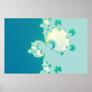 Fraktal der Pilze Poster