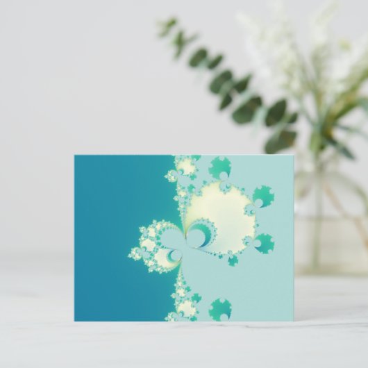 Fraktal der Pilze Postkarte (Stehend Vorderseite)