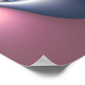 Fraktal der Silber- und Rosatöhren Poster (Ecke)