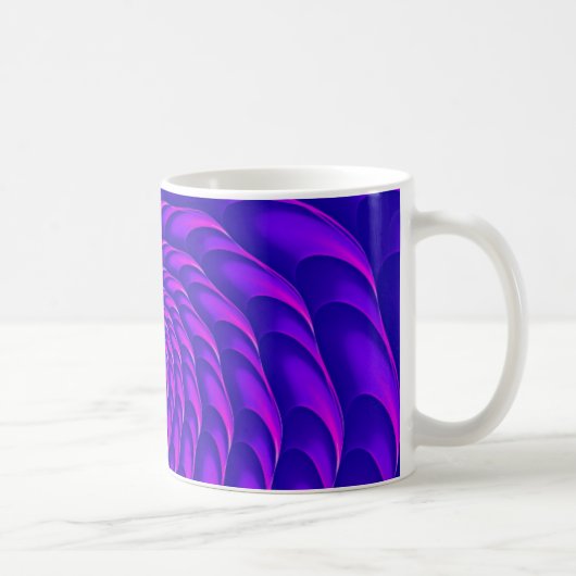 Fraktal Design (Cricca Nuss, UV) auf Kaffee-Tasse Kaffeetasse (Rechts)