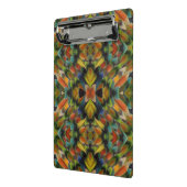 Fraktal Design der Lovebird-Federn Mini Klemmbrett (Gewinkelt2)