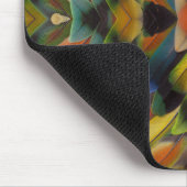 Fraktal Design der Lovebird-Federn Mousepad (Ecke)