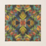 Fraktal Design der Lovebird-Federn Schal<br><div class="desc">Lovebird-Schwanz-Federn in mehrfarbiger Darstellung| Darrell Gulin / DanitaDelimont.com| NA02 DGU1148</div>