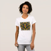 Fraktal Design der Lovebird-Federn T-Shirt (Vorne ganz)
