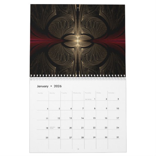 Fraktal Design Kalender (Jan 2026)