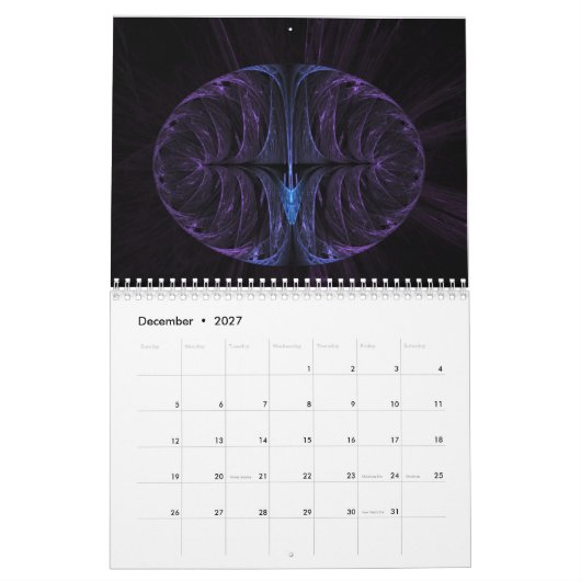 Fraktal Design Kalender (Dez 2027)