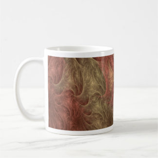 Fraktal Design (Koralle-Beige) auf Kaffee-Tasse Kaffeetasse