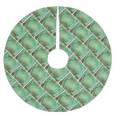 Fraktal Design "Nature Green and Brown" Polyester Weihnachtsbaumdecke (Vorderseite)