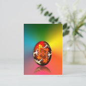 Fraktal Design Ostereier Feiertagspostkarte (Stehend Vorderseite)