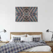 Fraktal Design Pheasant Feather Leinwanddruck (Insitu (Schlafzimmer))