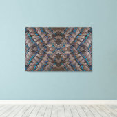 Fraktal Design Pheasant Feather Leinwanddruck (Insitu (Holzboden))