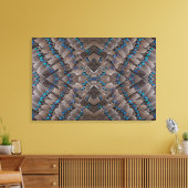 Fraktal Design Pheasant Feather Leinwanddruck (Insitu (Wohnzimmer))