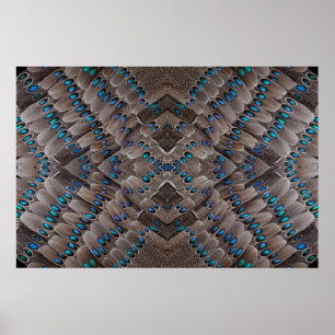 Fraktal Design Pheasant Feather Poster