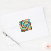 Fraktal Design Quadratischer Aufkleber (Umschlag)