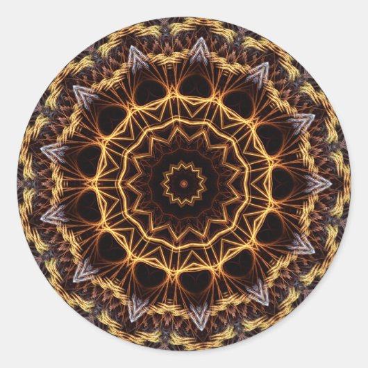 Fraktal Doily Sticker (Vorderseite)