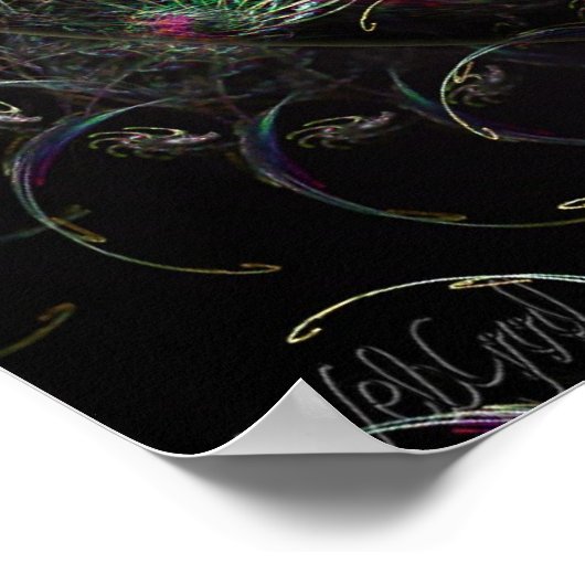 Fraktal Dreamcatcher Poster (Ecke)