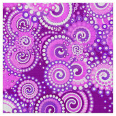 Fraktal-Drehmuster, lila Farbtöne Stoff (Nahaufnahme)