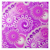 Fraktal-Drehmuster, Orchideenfarben Fliese (Vorderseite)