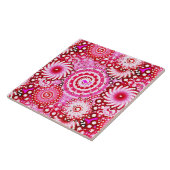 Fraktal-Drehmuster, Rosa und Maron Fliese (Seite)