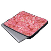 Fraktal-Drehmuster, tiefrote Farbtöne Laptopschutzhülle (Vorne Knopf)