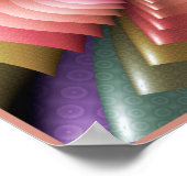 Fraktal Drehung Poster (Ecke)