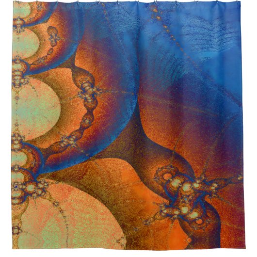 Fraktal Duschvorhang (Vorderseite)