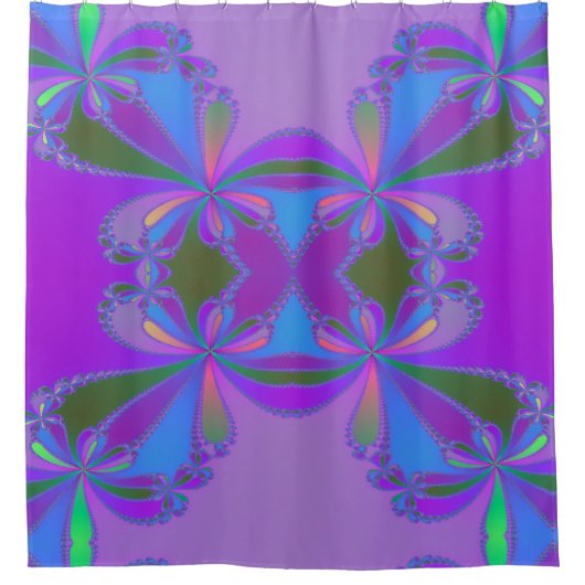 Fraktal Duschvorhang (Vorderseite)