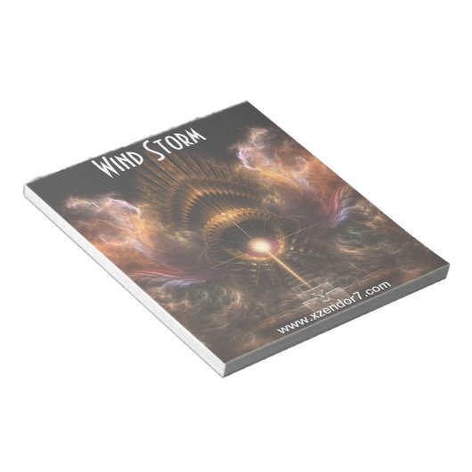 Fraktal-Editor für Windsturm Notizblock (angewinkelt)