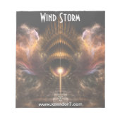 Fraktal-Editor für Windsturm Notizblock (Vorderseite)