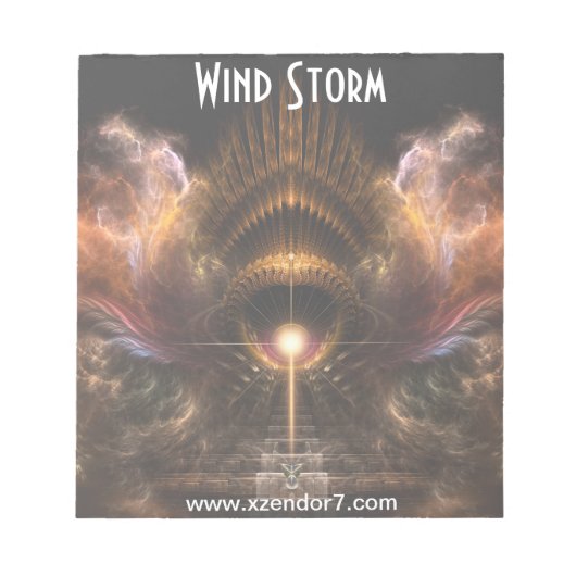 Fraktal-Editor für Windsturm Notizblock (Vorderseite)