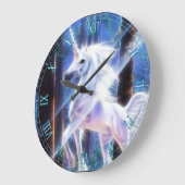 Fraktal-Einhornmauer-Uhr Große Wanduhr (Winkel)