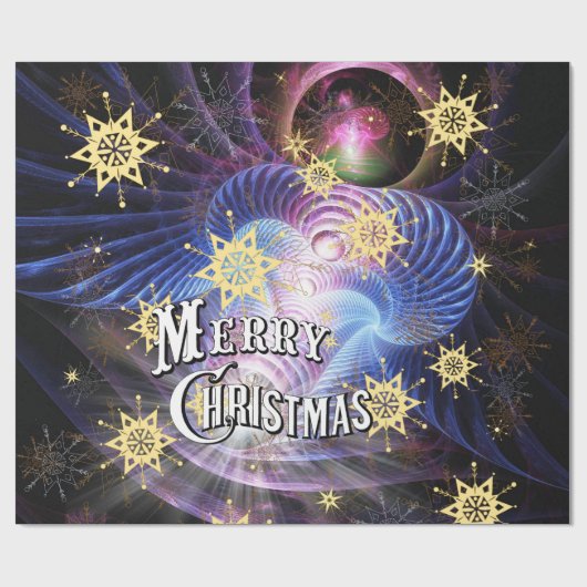 Fraktal Energy Burst Geschenkpapier (Flach)