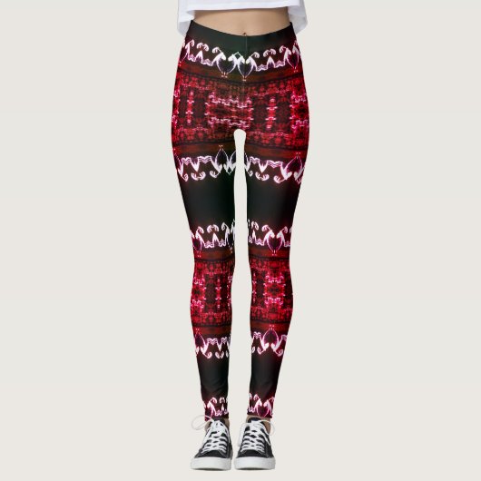 Fraktal Etno Custom Leggings (Vorderseite)