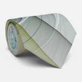 Fraktal Evolution, Golden Türkis Abstrakte Kunst Krawatte (Gerollt)