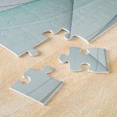 Fraktal Evolution, Golden Türkis Abstrakte Kunst Puzzle (Seite)