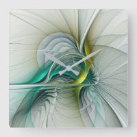 Fraktal Evolution, Golden Türkis Abstrakte Kunst