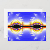 Fraktal Eyes Postkarte (Vorne/Hinten)