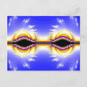 Fraktal Eyes Postkarte (Vorderseite)