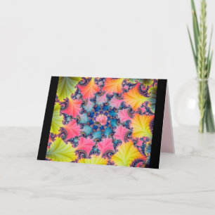 Fraktal-Fantasie (Karte) Feiertagskarte